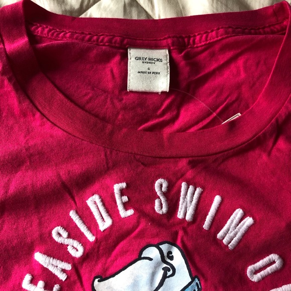 NWT Gilly Hicks character pink T-shirt size Small - Picture 3 of 5